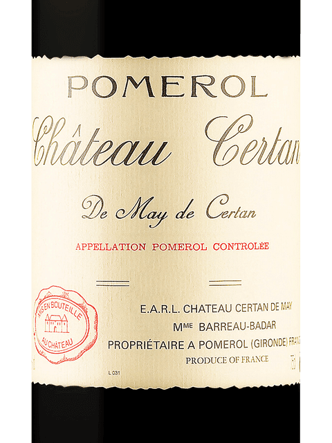 Chateau Certain De May De Certain Pomerol