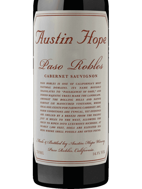 Austin Hope Paso Robles Cab Sauv